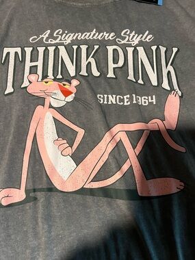 Think Pink Pink Panther Graphic Tee - Women Short Sleeve